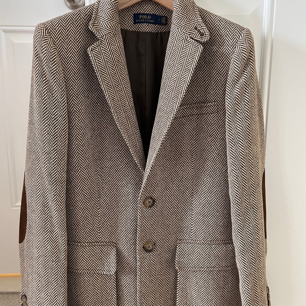 Polo Ralph Lauren herringbone brown jacket